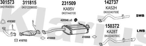 Klarius 500028E - Система выпуска ОГ autosila-amz.com