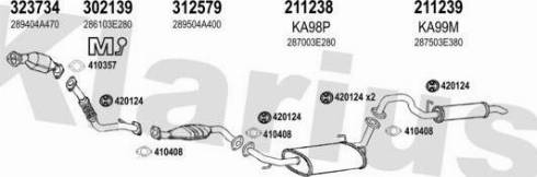 Klarius 500102E - Система выпуска ОГ autosila-amz.com