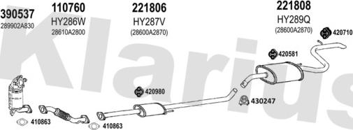 Klarius 500113E - Система выпуска ОГ autosila-amz.com