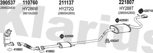 Klarius 500112E - Система выпуска ОГ autosila-amz.com