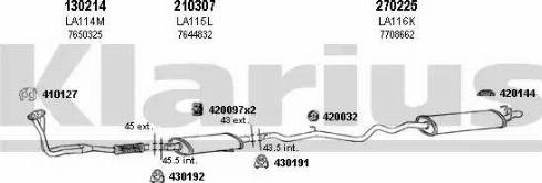 Klarius 510042E - Система выпуска ОГ autosila-amz.com