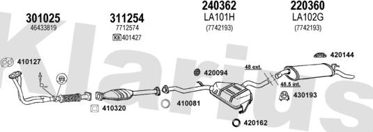 Klarius 510083E - Система выпуска ОГ autosila-amz.com