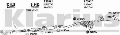 Klarius 510230E - Система выпуска ОГ autosila-amz.com