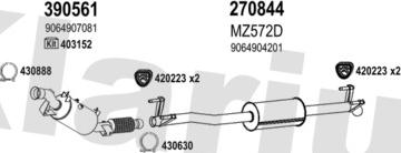 Klarius 600919E - Система выпуска ОГ autosila-amz.com