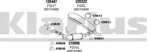 Klarius 680021E - Система выпуска ОГ autosila-amz.com