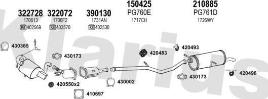 Klarius 630923E - Система выпуска ОГ autosila-amz.com