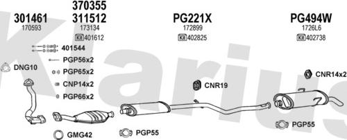 Klarius 630449U - Система выпуска ОГ autosila-amz.com