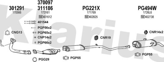 Klarius 630443U - Система выпуска ОГ autosila-amz.com