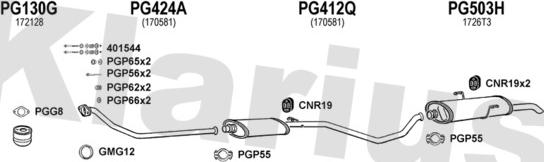 Klarius 630478U - Система выпуска ОГ autosila-amz.com