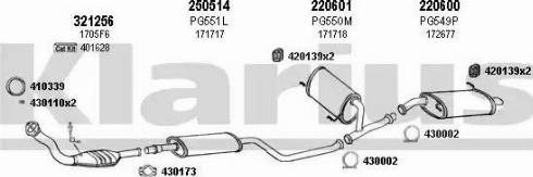 Klarius 630535E - Система выпуска ОГ autosila-amz.com