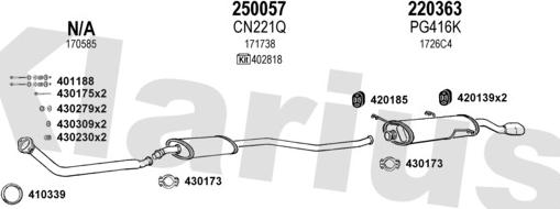 Klarius 630532E - Система выпуска ОГ autosila-amz.com