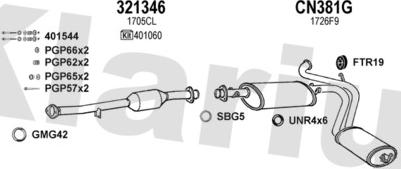 Klarius 630652U - Система выпуска ОГ autosila-amz.com