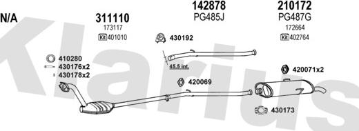 Klarius 630366E - Система выпуска ОГ autosila-amz.com