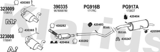 Klarius 631510E - Система выпуска ОГ autosila-amz.com