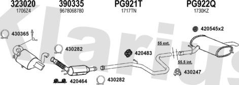 Klarius 631511E - Система выпуска ОГ autosila-amz.com