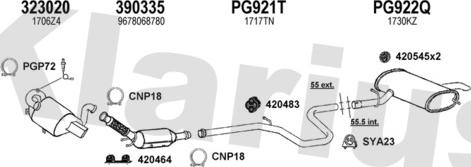 Klarius 631511U - Система выпуска ОГ autosila-amz.com