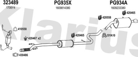 Klarius 631658U - Система выпуска ОГ autosila-amz.com