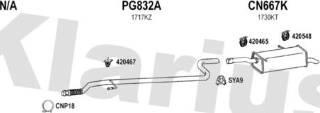 Klarius 631684U - Система выпуска ОГ autosila-amz.com