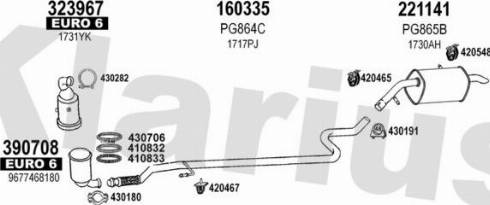 Klarius 631829E - Система выпуска ОГ autosila-amz.com