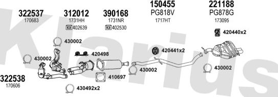 Klarius 631392E - Система выпуска ОГ autosila-amz.com