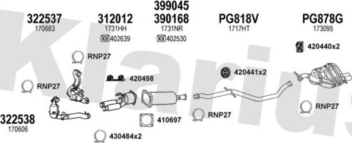 Klarius 631392U - Система выпуска ОГ autosila-amz.com