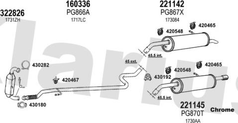 Klarius 631303E - Система выпуска ОГ autosila-amz.com