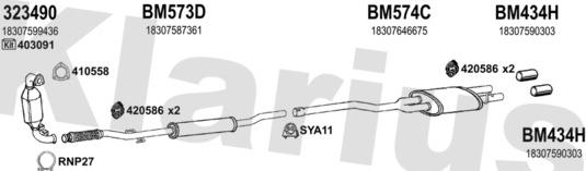 Klarius 620036U - Система выпуска ОГ autosila-amz.com