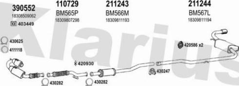 Klarius 620031E - Система выпуска ОГ autosila-amz.com