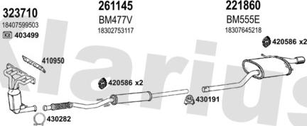 Klarius 620024E - Система выпуска ОГ autosila-amz.com