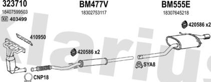 Klarius 620024U - Система выпуска ОГ autosila-amz.com