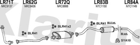 Klarius 090113U - Система выпуска ОГ autosila-amz.com