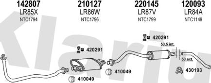 Klarius 090112E - Система выпуска ОГ autosila-amz.com