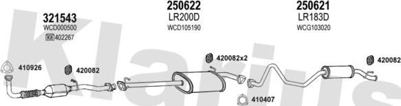 Klarius 090185E - Система выпуска ОГ autosila-amz.com