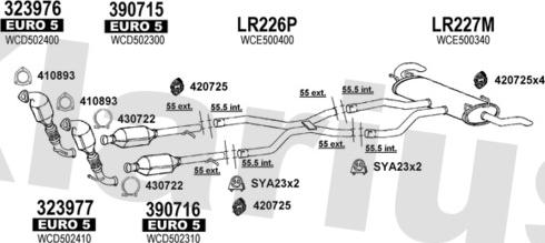 Klarius 090390U - Система выпуска ОГ autosila-amz.com