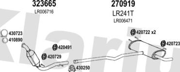 Klarius 090342E - Система выпуска ОГ autosila-amz.com