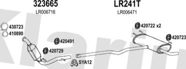 Klarius 090342U - Система выпуска ОГ autosila-amz.com