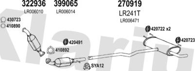 Klarius 090350E - Система выпуска ОГ autosila-amz.com