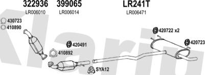 Klarius 090350U - Система выпуска ОГ autosila-amz.com