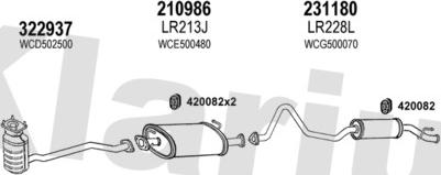 Klarius 090351E - Система выпуска ОГ autosila-amz.com