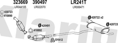 Klarius 090366U - Система выпуска ОГ autosila-amz.com