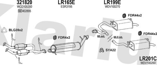 Klarius 090319U - Система выпуска ОГ autosila-amz.com