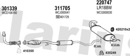 Klarius 090321E - Система выпуска ОГ autosila-amz.com