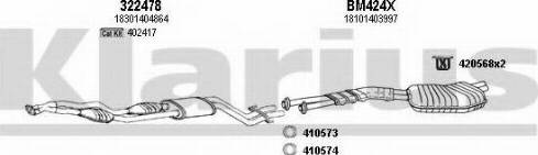 Klarius 060435U - Система выпуска ОГ autosila-amz.com