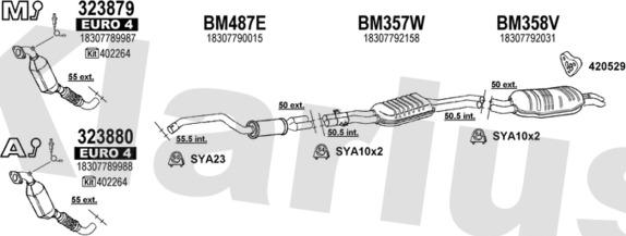 Klarius 060593U - Система выпуска ОГ autosila-amz.com