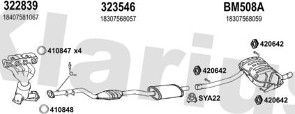 Klarius 060541U - Система выпуска ОГ autosila-amz.com