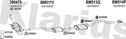 Klarius 060548U - Система выпуска ОГ autosila-amz.com