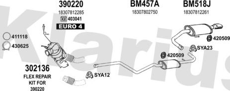 Klarius 060553U - Система выпуска ОГ autosila-amz.com