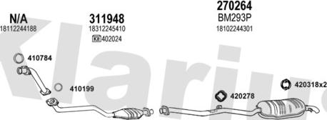 Klarius 060194E - Система выпуска ОГ autosila-amz.com