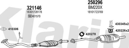 Klarius 060125E - Система выпуска ОГ autosila-amz.com