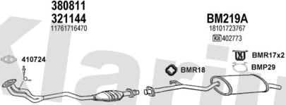 Klarius 060267U - Система выпуска ОГ autosila-amz.com